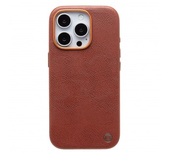 Чехол-накладка Cellis SM031 SafeMag для "Apple iPhone 15 Pro" Натуральная кожа (brown) (237495)#2077538
