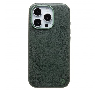 Чехол-накладка Cellis SM031 SafeMag для "Apple iPhone 15 Pro" Натуральная кожа (dark green) (237494)#2077536