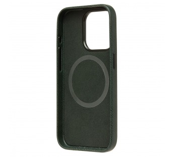 Чехол-накладка Cellis SM031 SafeMag для "Apple iPhone 15 Pro" Натуральная кожа (dark green) (237494)#2077840