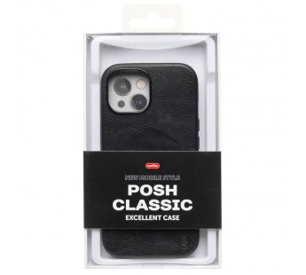 Чехол-накладка Cellis SM031 SafeMag для "Apple iPhone 15" Натуральная кожа (black) (237490)#2075080