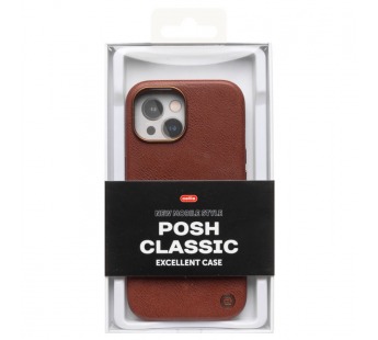 Чехол-накладка Cellis SM031 SafeMag для "Apple iPhone 15" Натуральная кожа (brown) (237492)#2075082