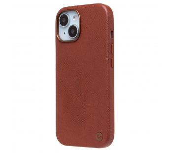 Чехол-накладка Cellis SM031 SafeMag для "Apple iPhone 15" Натуральная кожа (brown) (237492)#2077835