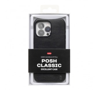 Чехол-накладка Cellis SM031 SafeMag для "Apple iPhone 16 Pro Max" Натуральная кожа (black) (237505)#2075086