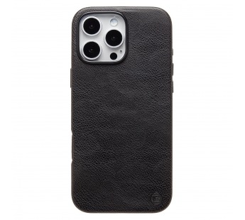 Чехол-накладка Cellis SM031 SafeMag для "Apple iPhone 16 Pro Max" Натуральная кожа (black) (237505)#2077510