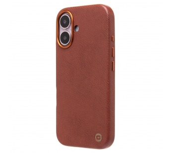 Чехол-накладка Cellis SM031 SafeMag для "Apple iPhone 16" Натуральная кожа (brown) (237501)#2077324