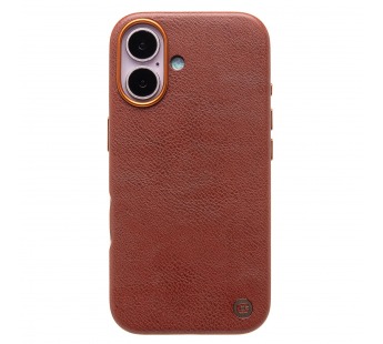 Чехол-накладка Cellis SM031 SafeMag для "Apple iPhone 16" Натуральная кожа (brown) (237501)#2077325