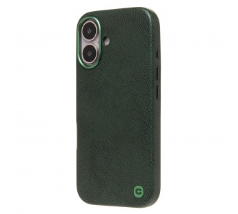 Чехол-накладка Cellis SM031 SafeMag для "Apple iPhone 16" Натуральная кожа (dark green) (237500)#2077803