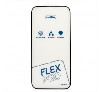 Защитное стекло Full Screen Cellis Flex Pro для "Apple iPhone 14 Pro " (black) (236367)#2078428