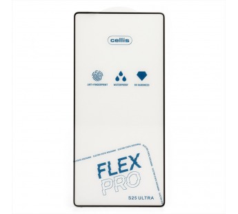 Защитное стекло Full Screen Cellis Flex Pro для "Samsung Galaxy S25 Ultra" (black) (238728)#2098814