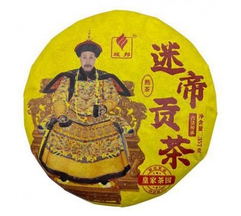 Чай Пуэр Шу 357гр 2024г Миди Дань фабрика Гу И блин Черный#2075137