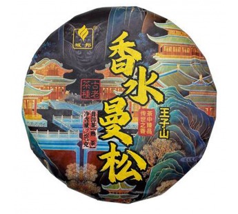 Чай Пуэр Шу 357гр 2024г Мэнсон фабрика Гу И блин Черный#2075136