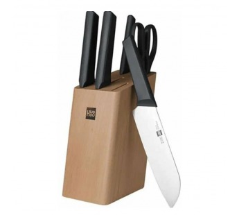 XIAOMI Набор кухонных ножей HuoHou Youth Edition Kitchen Knife 6-piece Set Stainless Steel HU0057#2076527