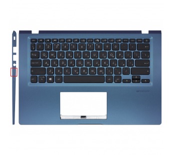 Топ-панель для ноутбука Asus VivoBook X415JA синяя с подсветкой (для моделей без SD-порта)#2075400