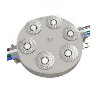 Светодиодный модуль Smart RoRi 6LED 24В 1.44Вт TM1804 IC 165гр IP67 RGB, шт#2132353