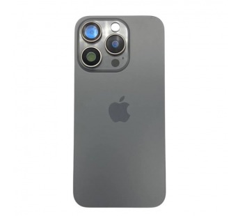 Задняя крышка iPhone 15 Pro (Стекло камеры + Рамка + MagSafe) Оригинал Серый#2077175