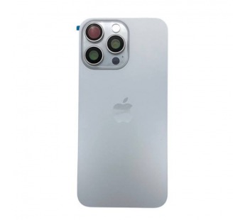 Задняя крышка iPhone 15 Pro Max (Стекло камеры + Рамка + MagSafe) Оригинал Белый#2077167