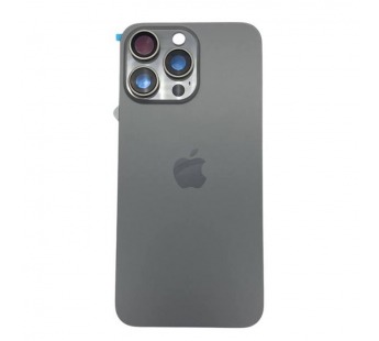 Задняя крышка iPhone 15 Pro Max (Стекло камеры + Рамка + MagSafe) Оригинал Серый#2077166