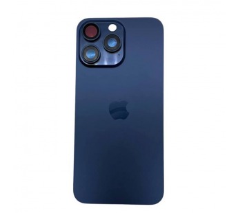 Задняя крышка iPhone 15 Pro Max (Стекло камеры + Рамка + MagSafe) Оригинал Синий#2077164