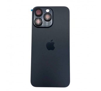 Задняя крышка iPhone 15 Pro Max (Стекло камеры + Рамка + MagSafe) Оригинал Черный#2077153