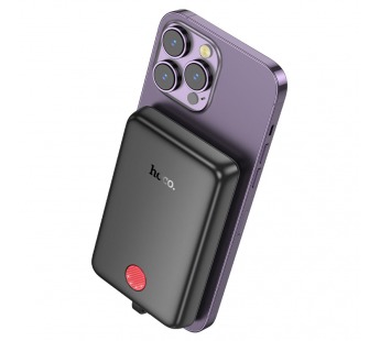 Внешний аккумулятор HOCO J133A 10000 mAh (MageSafe/PD/LED инд.бат) черный#2123372