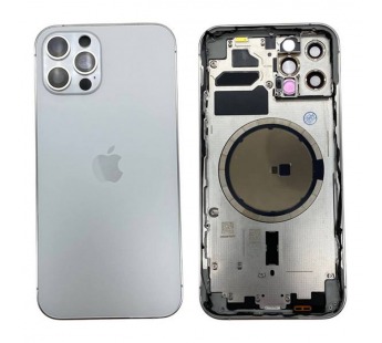 Корпус iPhone 12 Pro (Оригинал 100% Снятый) Серебро (Без комплекта)#2076382