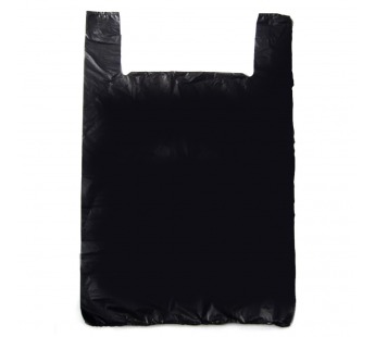 Пакет майка ПНД 30*54, чёрный#2095271