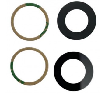 Стекло камеры iPhone 15/15 Plus (Комплект из 2шт) Черный (Оригинал)#2080855