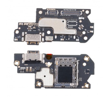 Шлейф для Xiaomi Redmi Note 12 Pro+ (221013164UG) плата на системный разъем/разъем SIM/микрофон - Премиум#2079768