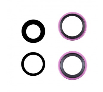 Стекло камеры для iPhone 16/16 Plus (комплект 2 шт.) Розовый#2088953