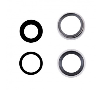 Стекло камеры для iPhone 16/16 Plus (комплект 2 шт.) Белый#2088950