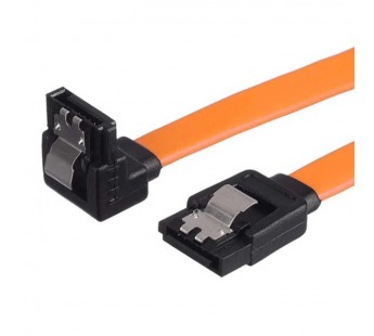 Кабель SATA - SATA GoPower (угловой, силикон, 0,5 м) Оранжевый#2114959