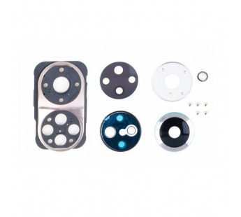 Стекло камеры для Huawei Honor 50/50 Pro (NTH-NX9)  в сборе с рамкой Серебро#2101668