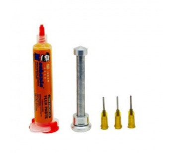 Флюс-паста MECHANIC RMA-UV10 безгалогеновый (10г) (комплект с иглой и толкателем)#2079948