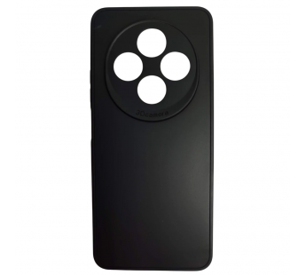 Чехол силиконовый Redmi 14C/POCO C75 матовый с защитой камеры черный#2081168