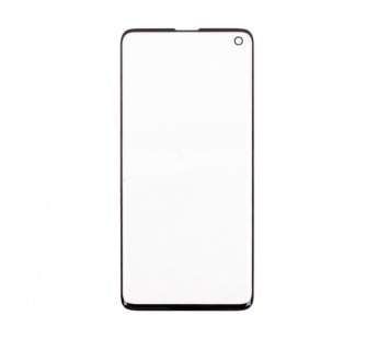Стекло для переклейки Samsung Galaxy S10 (G973F) в сборе с OCA пленкой Черный - OR (Mitsubishi)#2089631