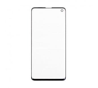 Стекло для переклейки Samsung Galaxy S10 (G973F) в сборе с OCA пленкой Черный - (Feaglet)#2089638
