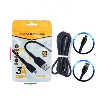 Кабель USB - Micro MRM MR80m (черный) 1.2м#2081817