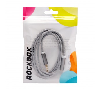 Кабель AUX (папа-мама) RockBox RC-MM4 100см   (gray) (238944)#2117290
