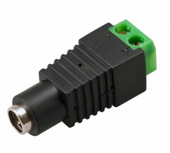 Гнездо питания D=5,5мм - D внутреннего проводника 2,1мм, с клеммной колодкой Rexant#2087144