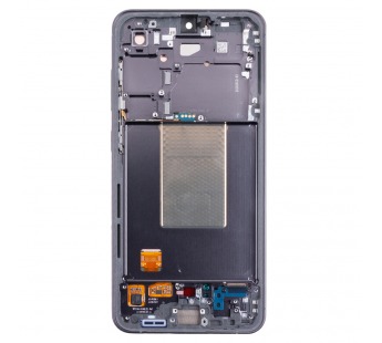 Дисплей для Samsung Galaxy S24 FE (S721B) модуль с рамкой Черный - OR (SP)#2121303