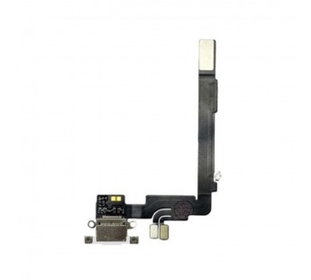 Шлейф для iPhone 16 Pro Max (A3296) на системный разъем/микрофон Черный - Премиум#2138468