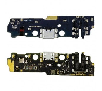 Шлейф для Xiaomi Poco C51 (2302EPCC4I) плата системный разъем/разъем гарнитуры/микрофон - Премиум#2082292