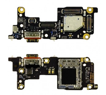 Шлейф для Xiaomi 12T/12T Pro (22071212AG/MZB0CE5RU) плата системный разъем/разъем SIM/микрофон - Премиум#2082291