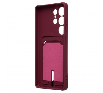 Чехол-накладка - SC304 с картхолдером для "Samsung Galaxy S25 Ultra" (bordo) (239045)#2083143