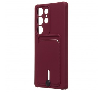 Чехол-накладка - SC304 с картхолдером для "Samsung Galaxy S25 Ultra" (bordo) (239045)#2083144