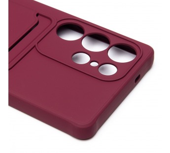 Чехол-накладка - SC304 с картхолдером для "Samsung Galaxy S25 Ultra" (bordo) (239045)#2098830