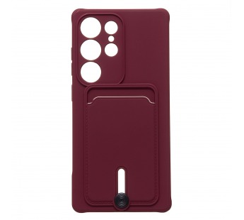 Чехол-накладка - SC304 с картхолдером для "Samsung Galaxy S25 Ultra" (bordo) (239045)#2083148