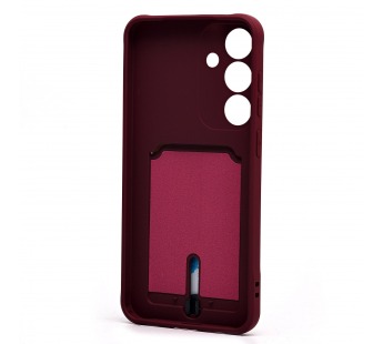 Чехол-накладка - SC304 с картхолдером для "Samsung Galaxy S25+" (bordo) (239024)#2083163
