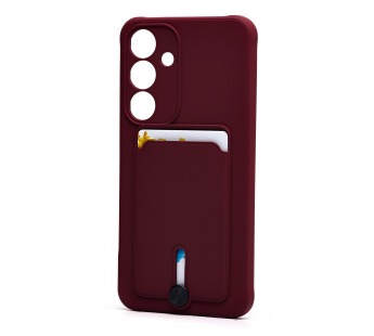 Чехол-накладка - SC304 с картхолдером для "Samsung Galaxy S25+" (bordo) (239024)#2083164