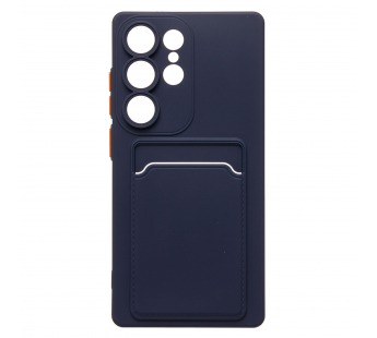 Чехол-накладка - SC337 с картхолдером для "Samsung Galaxy S25 Ultra" (dark blue) (239048)#2083179